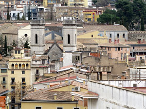 Teulades de Girona. Imatges de la ciutat des de l'al&ccedil;ada