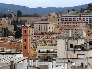 Teulades de Girona. Imatges de la ciutat des de l'al&ccedil;ada