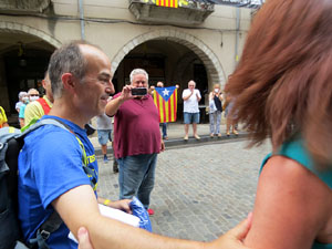 Travessa per la llibertat. Arribada de Jordi Turull a Girona