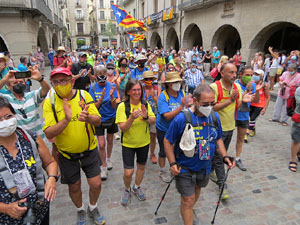 Travessa per la llibertat. Arribada de Jordi Turull a Girona