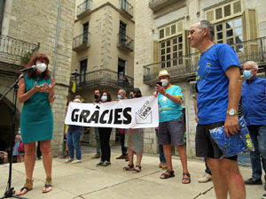 Travessa per la llibertat. Arribada de Jordi Turull a Girona