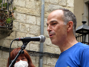 Travessa per la llibertat. Arribada de Jordi Turull a Girona