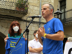 Travessa per la llibertat. Arribada de Jordi Turull a Girona