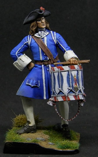 Tambor del regiment de Sant Narc&iacute;s. Guerra de Successi&oacute;