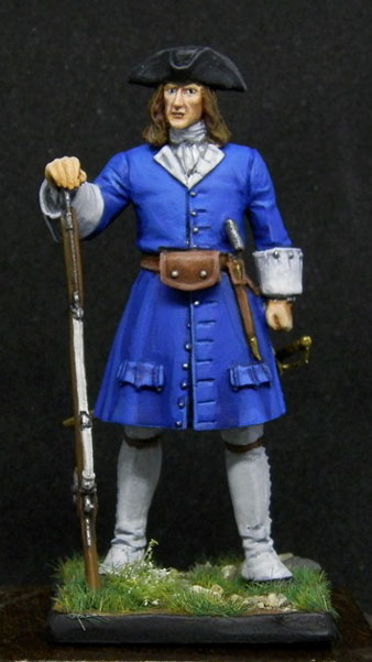 Fuseller del regiment de Sant Narc&iacute;s. Guerra de Sucessi&oacute