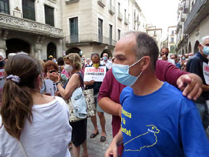 Concentraci&oacute; a la pla&ccedil;a del Vi per la independ&egrave;ncia i la llibertat dels presos pol&iacute;tics
