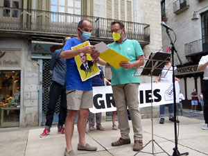 Concentraci&oacute; a la pla&ccedil;a del Vi per la independ&egrave;ncia i la llibertat dels presos pol&iacute;tics
