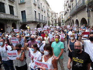 Concentraci&oacute; a la pla&ccedil;a del Vi per la independ&egrave;ncia i la llibertat dels presos pol&iacute;tics