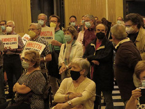 Concentraci&oacute; a la pla&ccedil;a del Vi per la independ&egrave;ncia i la llibertat dels presos pol&iacute;tics