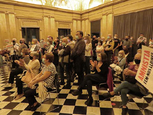 Concentraci&oacute; a la pla&ccedil;a del Vi per la independ&egrave;ncia i la llibertat dels presos pol&iacute;tics