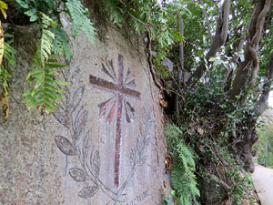 Conjunt de la talla en rebaix sobre la roca