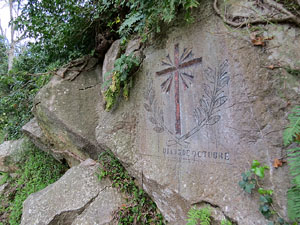 Conjunt de la talla en rebaix sobre la roca