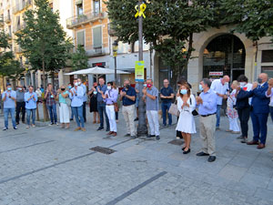 Diada Nacional 2021. Homenatge floral a Carles Rahola a la Rambla de la Llibertat