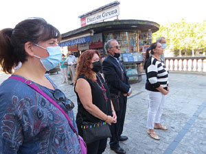 Diada Nacional 2021. Homenatge floral a Carles Rahola a la Rambla de la Llibertat