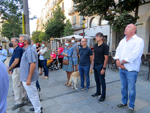 Diada Nacional 2021. Homenatge floral a Carles Rahola a la Rambla de la Llibertat