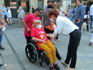 Diada Nacional 2021. Homenatge floral a Carles Rahola a la Rambla de la Llibertat