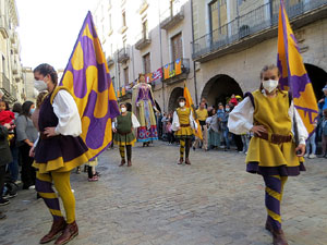 Fires de Sant Narcís 2021. Toc de rams. Cerimònia del canvi de rams de les gegantes
