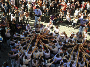 Fires de Sant Narc&iacute;s 2021. Diada castellera amb Marrecs de salt, Minyons de Terrassa i Capgrossos de Matar&oacute;