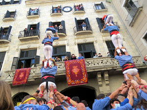 Fires de Sant Narcís 2021. Diada castellera amb Marrecs de salt, Minyons de Terrassa i Capgrossos de Mataró