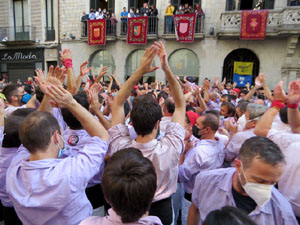 Fires de Sant Narcís 2021. Diada castellera amb Marrecs de salt, Minyons de Terrassa i Capgrossos de Mataró