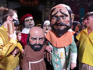 Fires de Sant Narc&iacute;s 2021. Ball de l'&agrave;liga, capgrossos i gegants