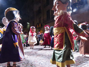 Fires de Sant Narc&iacute;s 2021. Ball de l'&agrave;liga, capgrossos i gegants