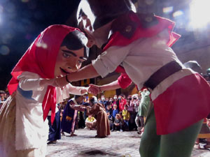 Fires de Sant Narc&iacute;s 2021. Ball de l'&agrave;liga, capgrossos i gegants