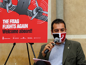 Festival FITAG 2021. Presentaci&oacute; al pati de la Casa de Cultura