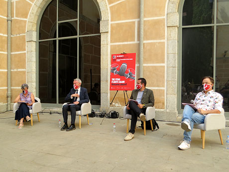 Festival FITAG 2021. Presentaci&oacute; al pati de la Casa de Cultura