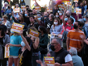 Manifestaci&oacute; de l'U d'octubre de 2021