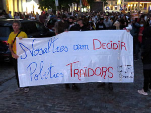 Manifestaci&oacute; de l'U d'octubre de 2021