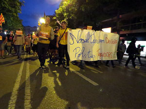 Manifestaci&oacute; de l'U d'octubre de 2021