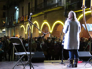 Nadal 2021. Encesa de les llums de Hanukk&agrave; a la pla&ccedil;a del Vi