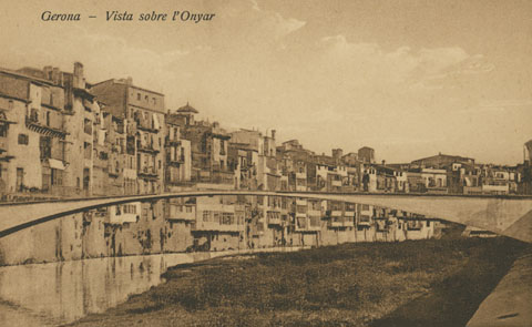 El pont d'en Gómez des del passeig Josep Canalejas. 1916