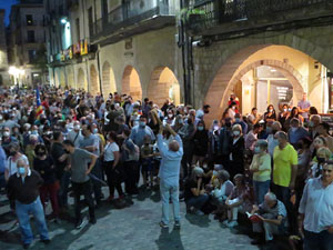 Concentraci&oacute; de protesta per la detenci&oacute; de Carles Puigdemont a l'Alguer