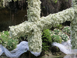 Temps de Flors 2021. El brollador dels Jardins de la Devesa