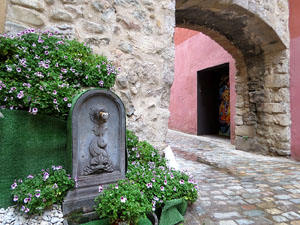 Temps de Flors 2021. Font del carrer de la Barca