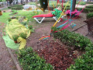 Temps de Flors 2021. Pla&ccedil;a de l'Assumpci&oacute;