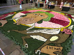 La Diada de Corpus 2022. Les catifes de flors