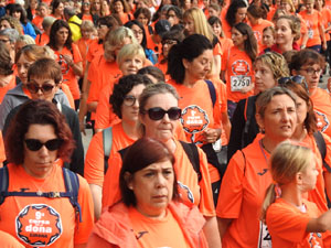 Cursa de la Dona 2022. Concentració i sortida del Parc de la Devesa, cursa pels carrers de Girona