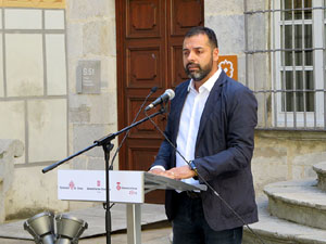 Diada Nacional 2022. Acte institucional al Pati de les Magn&ograve;lies, amb parlaments de Quim Ayats, Miquel Noguer i Laia Ca&ntilde;igueral