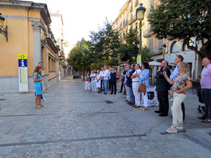 Diada Nacional 2022. Homenatge floral a Carles Rahola a la Rambla de la Llibertat