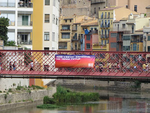 Diada Nacional 2022. Concentraci&oacute; a la pla&ccedil;a del Vi, lectura del manifest i cant de Els Segadors