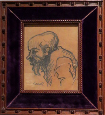 Isidre Nonell. 'El cret&iacute; de Bo&iacute;', Ca. 1896. Llapis cont&eacute; sobre paper