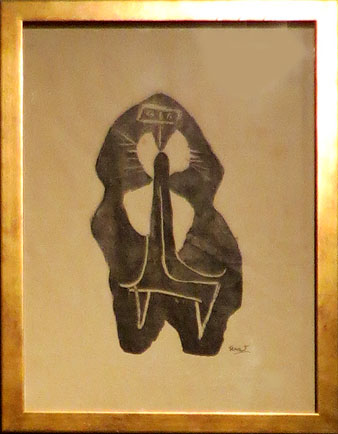 &Agrave;ngel Ferrant. Sense t&iacute;tol, 149. Original per al llibre 'Altamira' de Rafael Santos Torroella, Cobalto, 1949. Guaix sobre paper