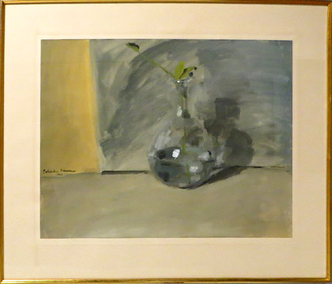 Salvador Moreno. 'Bodeg&oacute;n del porr&oacute;', 1963. Guaix sobre paper