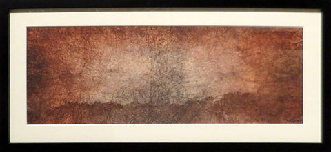 Carles Planell. 'Composici&oacute; abstracta', s/d. Aiguada i gofrat sobre paper