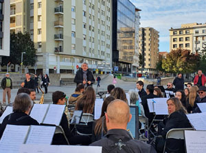 Fires de Sant Narcís 2022. Concert de Girona Banda Band i l'Associació Musical Filharmònica Rossellana