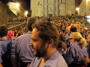 Fires de Sant Narcís 2022. Pilar a les escales de la Catedral