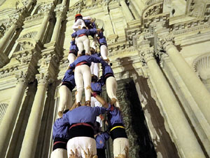 Fires de Sant Narcís 2022. Pilar a les escales de la Catedral